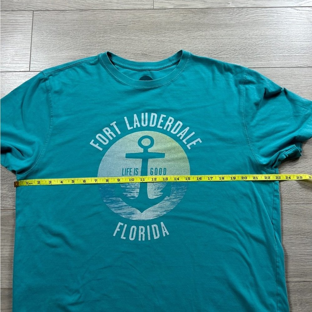 Life Is Good Fort Lauderdale Florida Classic Fit T-Shirt - Picture 11 of 11